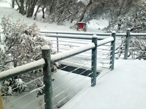 Another 8cm fell overnight.